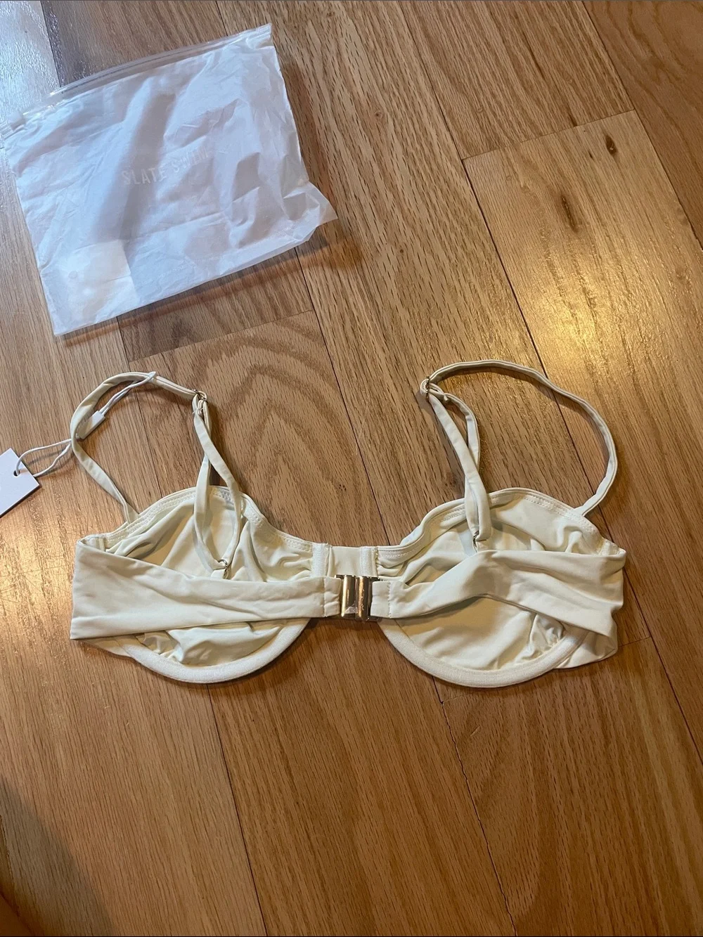 Slate Swim Cream Underwire Bikini Top